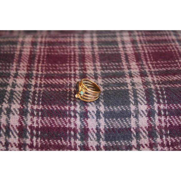 Abalone Rhinestone Abstract Ring - Picture 6 of 8